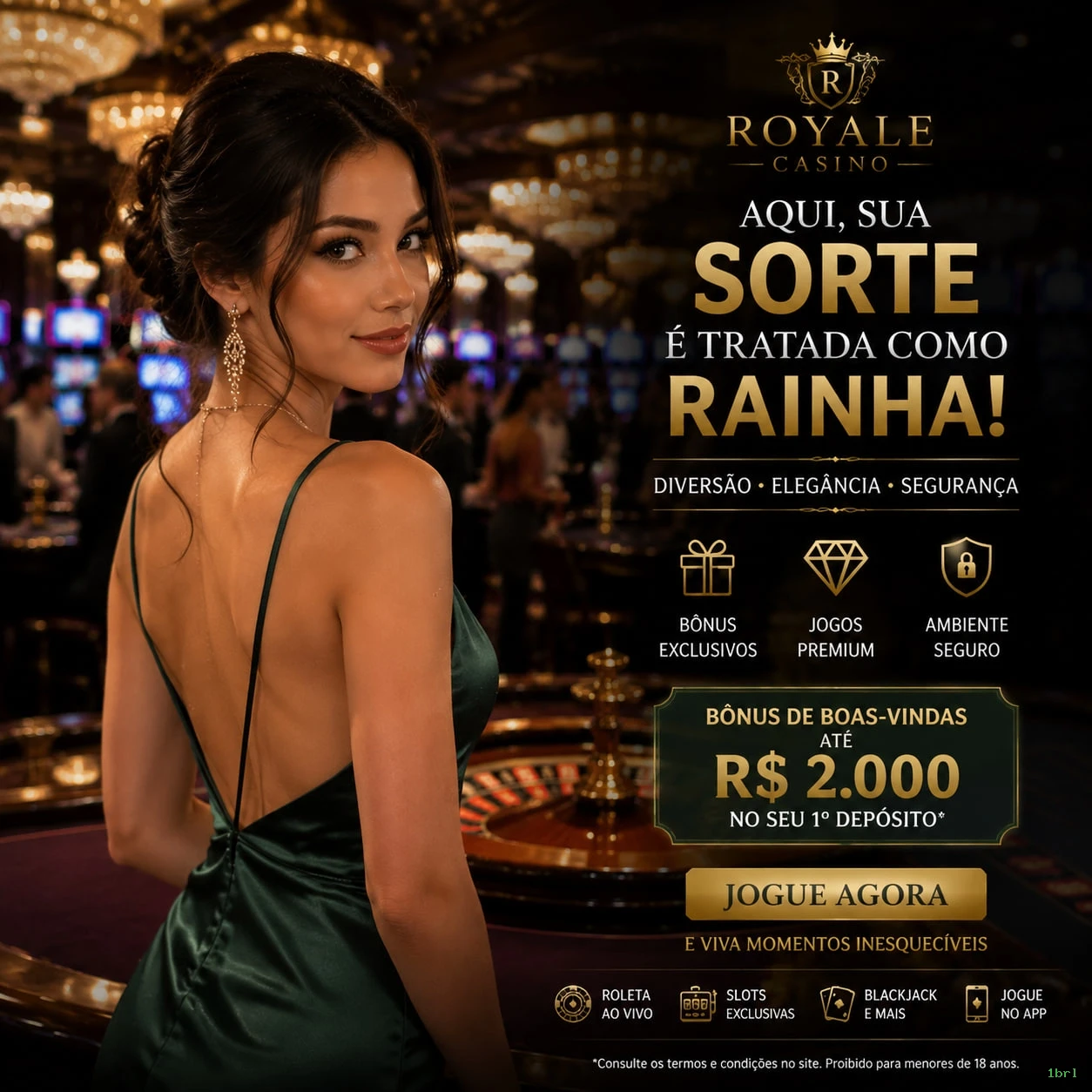 Roleta e blackjack 1brl